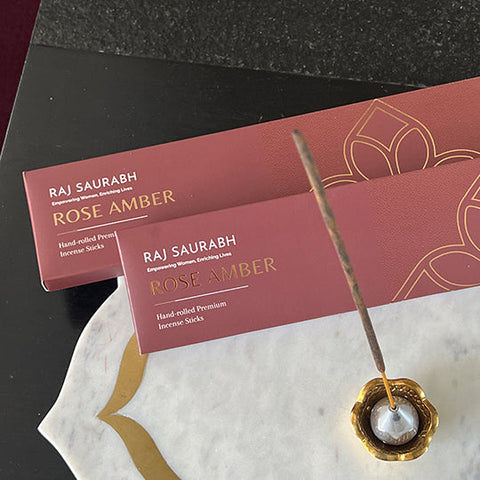 Divine Blend - Rose Amber (Incense Sticks)